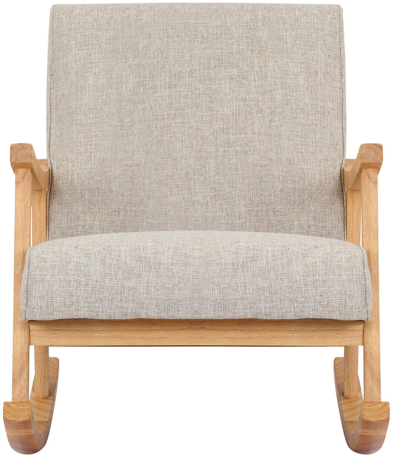 SCHAUKELSTUHL Stoff creme - Creme, Holz/Textil (67/82/92cm) - CLP