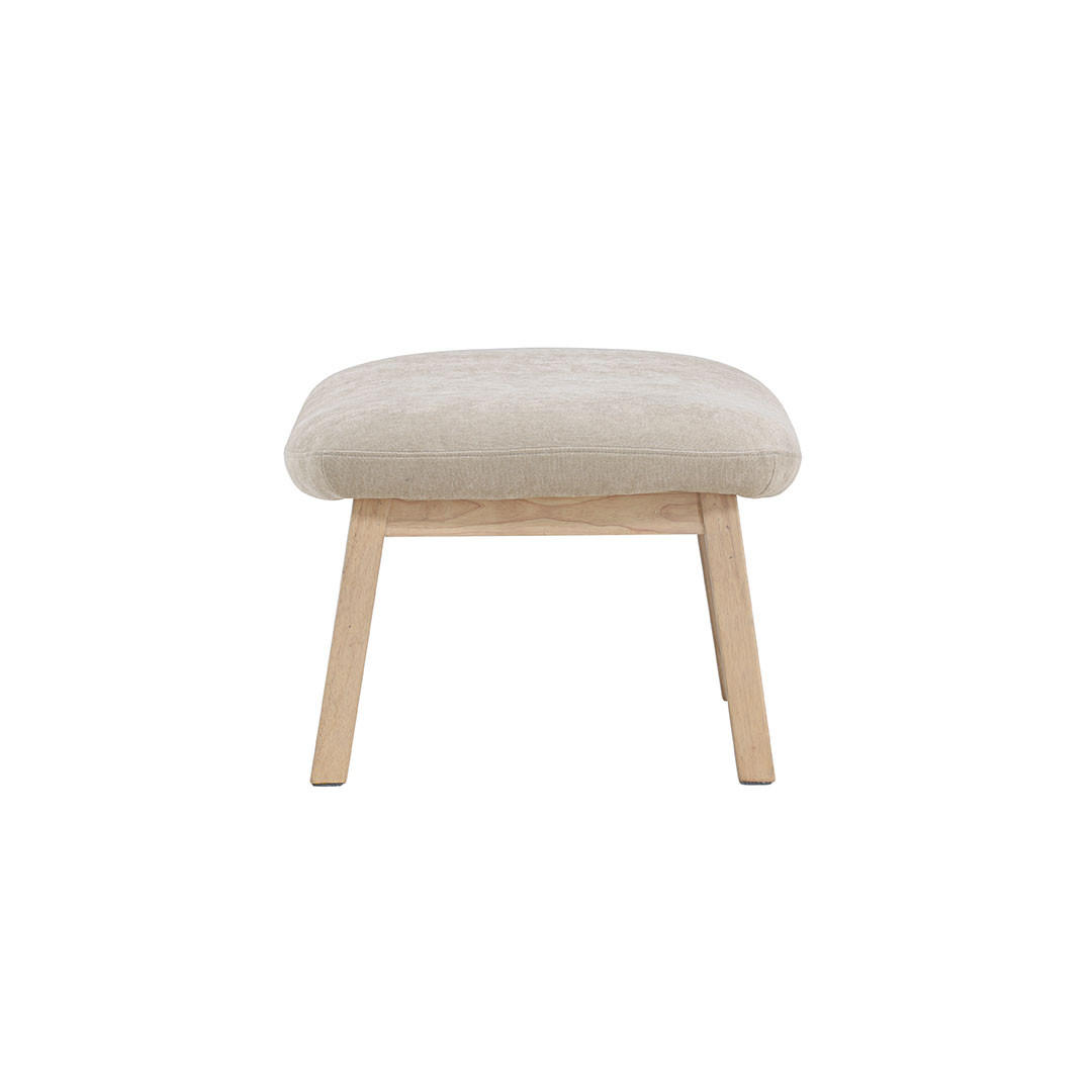POUF, Rile, Beige, Polyester, 70 x 60 x 42 cm - Beige, Textil (70/42/60cm) - ebuy24