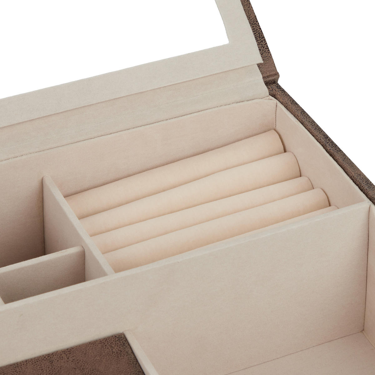 SCHMUCKKÄSTCHEN - Multicolor, Holzwerkstoff/Wellpappe (34/13/31cm) - Relaxdays