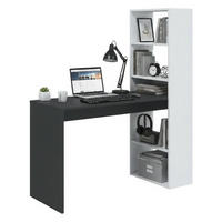 SCHREIBTISCH Weiß, Anthrazit 53/120/144 cm - Anthrazit/Weiß, Holzwerkstoff (53/120/144cm) - DMORA