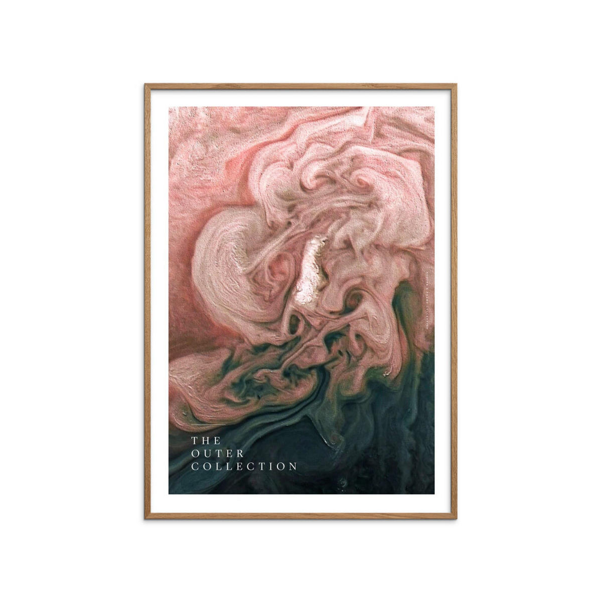 POSTER mit Rahmen Arch Atelier - The Outer Collection – 003 - Pink/Eichefarben, Holz/Papier (70/100cm) - Poster&Frame