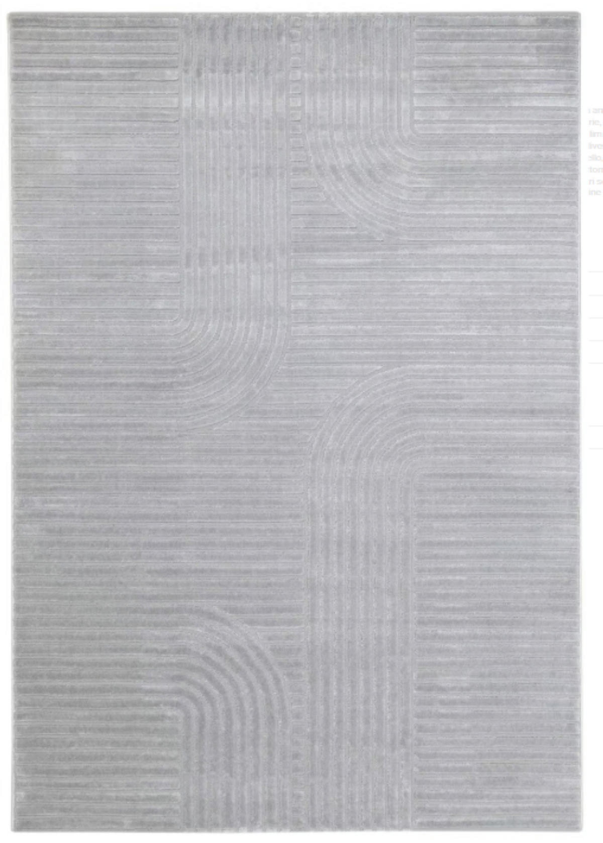 TEPPICH modern Flachgewebe CHIKA Grau 120 x 170 cm - Grau, Textil (120/170cm) - Novatrend