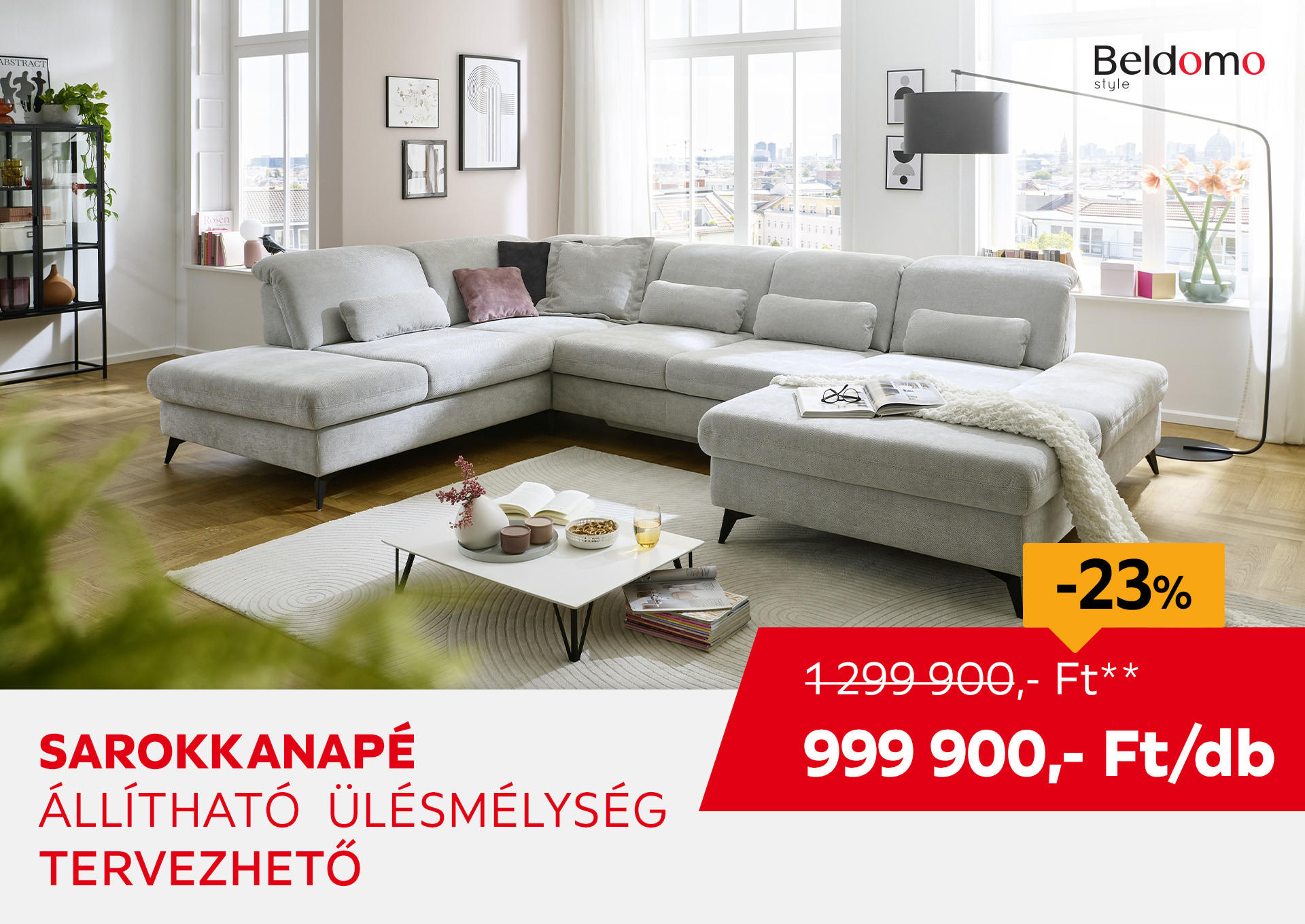 SAROKKANAPÉ Kiemelt termék 1299900 Ft.- helyett 999900 Ft.-