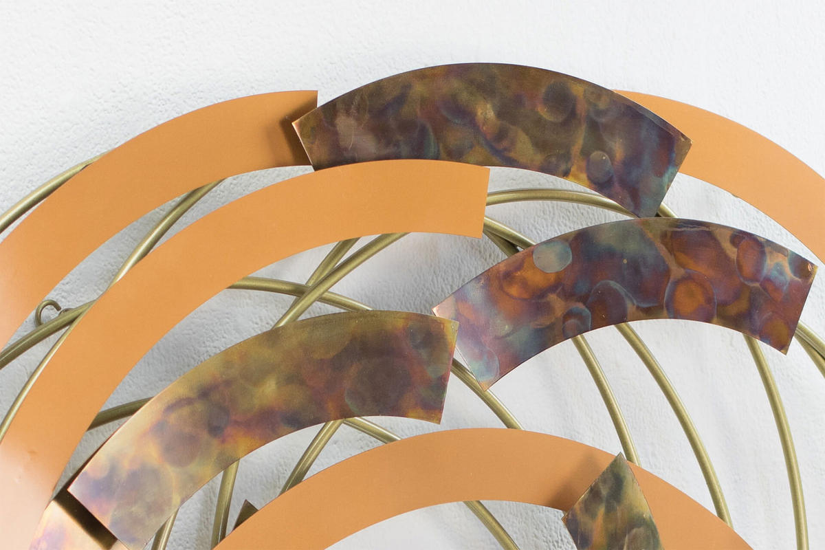 WANDDEKO Kupfer 99/92 cm - Kupferfarben, Metall (7.13/92/8cm) - KUNSTLOFT