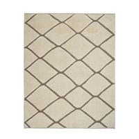 GABBEH-TEPPICH handgeknüpft Beige 190/148 cm Schurwolle - Beige, Textil (148/190cm) - Looma