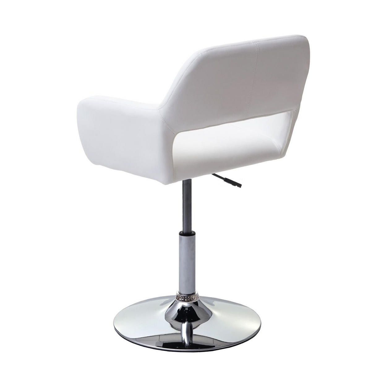 ESSZIMMERSTUHL Weiß, Silber - Silberfarben/Weiß, Textil (58/89/55cm) - MCW