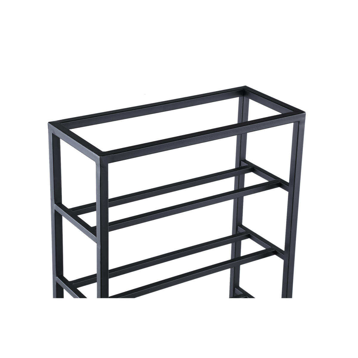 WEINREGAL Kentyn Schwarz 35/15/84cm - Schwarz, Metall (15/84/35cm) - PTMD Collection