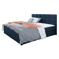BOXBETT Fado II - Blau/Schwarz, Holz/Kunststoff (180/200cm) - MIRJAN24