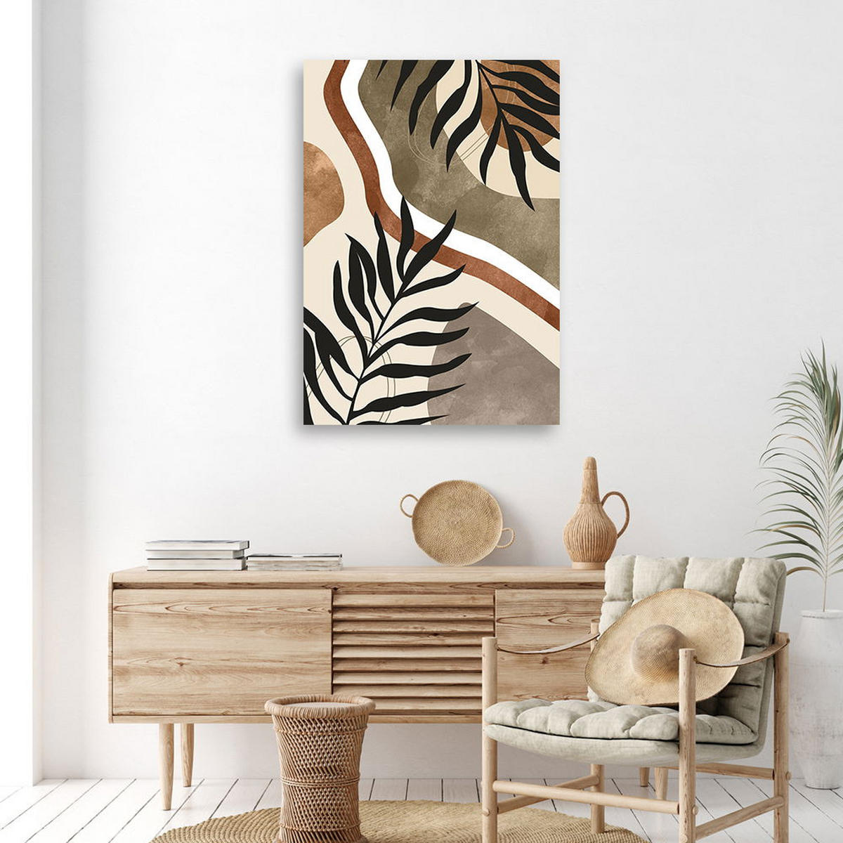 KUNSTDRUCK Beige 40/60 cm - Beige, Textil (40/60cm) - KUNSTLOFT