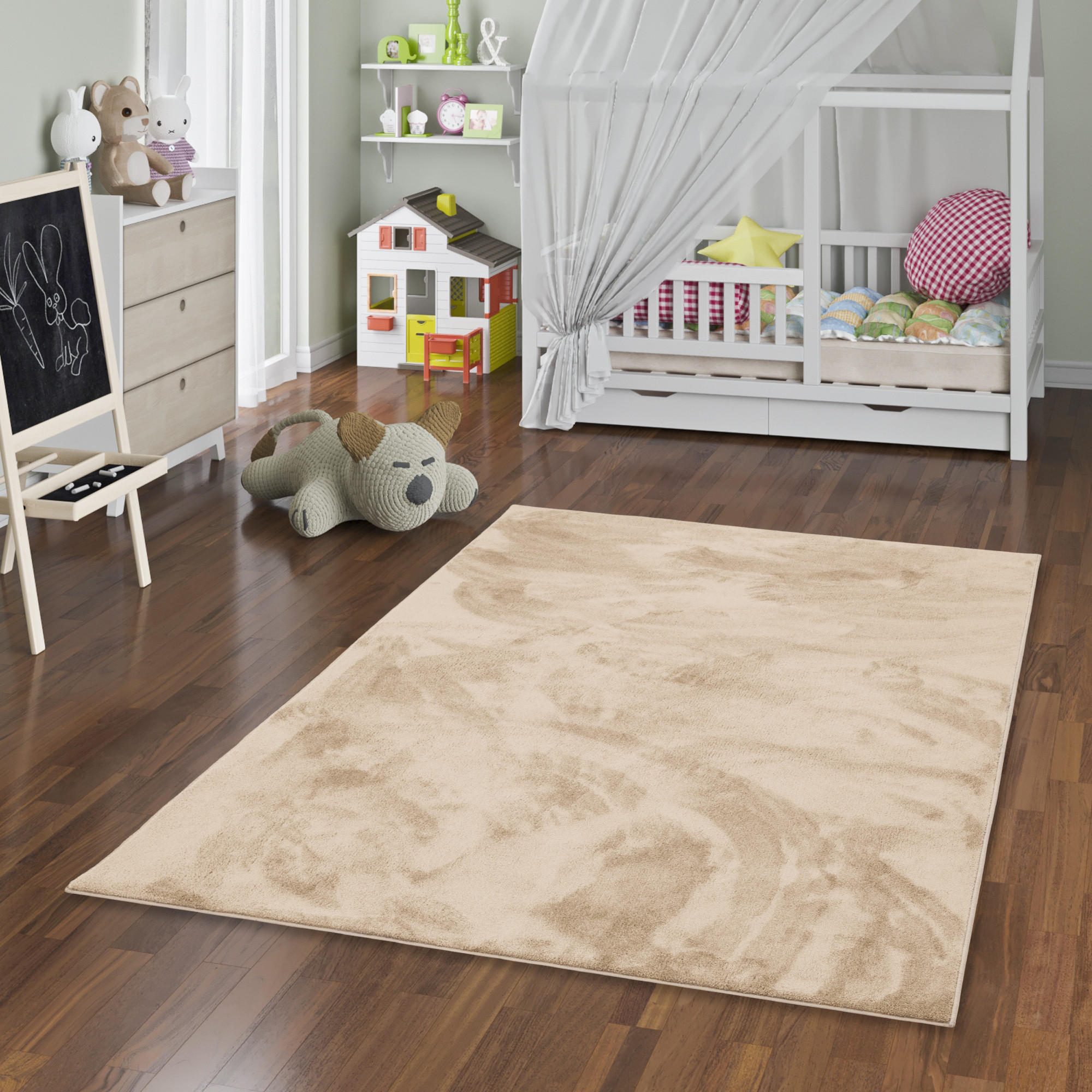 HOCHFLOR LANGFLOR TEPPICH SUPER SOFT MELIA KIDS - Beige, Textil (120/170cm) - Pergamon