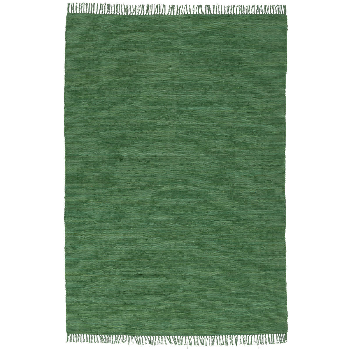 BAUMWOLLE NATUR TEPPICH JOLLY COTTON - Dunkelgrün, Textil (90/160cm) - Pergamon
