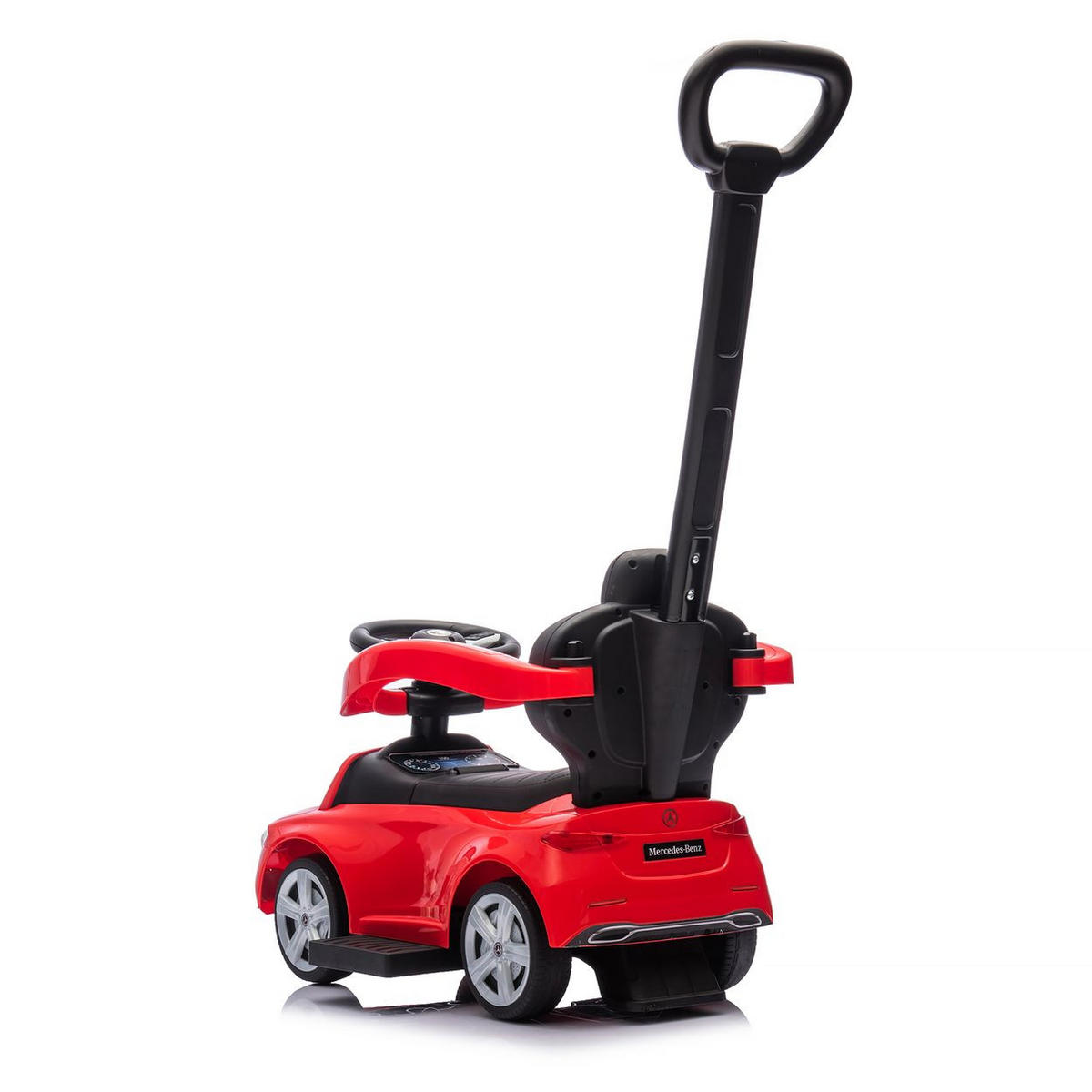 RUTSCHER Mercedes Benz C-Klasse rot Stauraum Fußstütze Schiebegriff Hupe - Rot, Kunststoff (84/40/83cm) - Chipolino