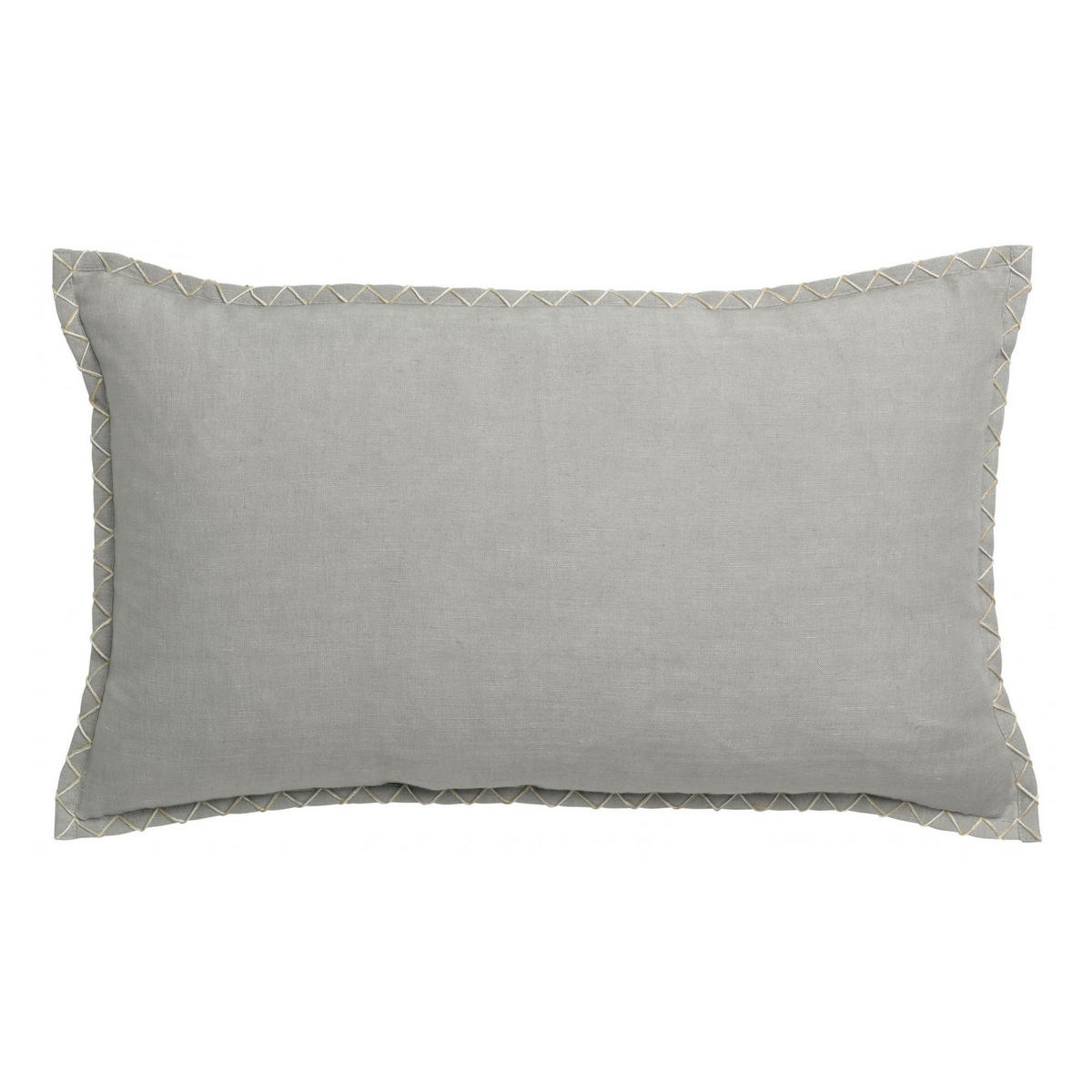KISSEN Nala perlweiß 30 x 50 cm - Hellgrau, Textil (30/50cm) - Vivaraise