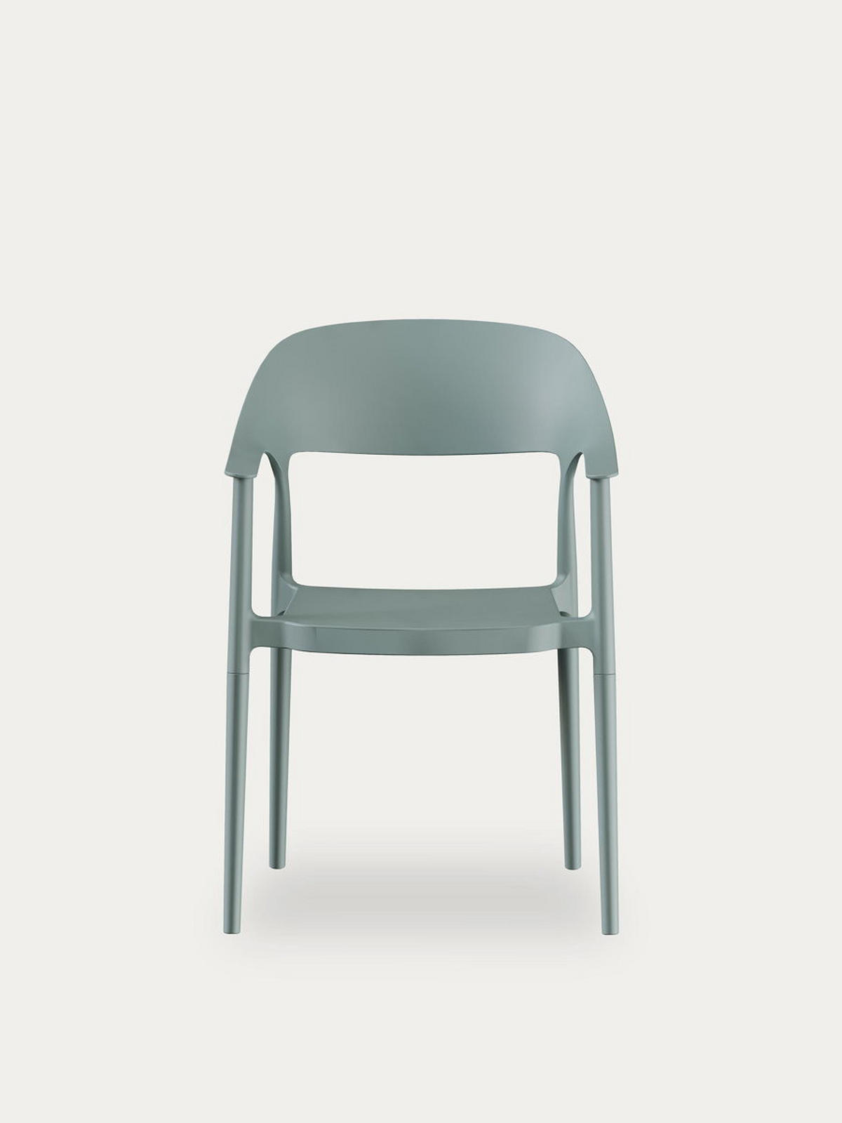 STUHL Brunel Grün 57.5 cm x 83 cm - Grün, Kunststoff (57/83/53cm) - Kenay Home