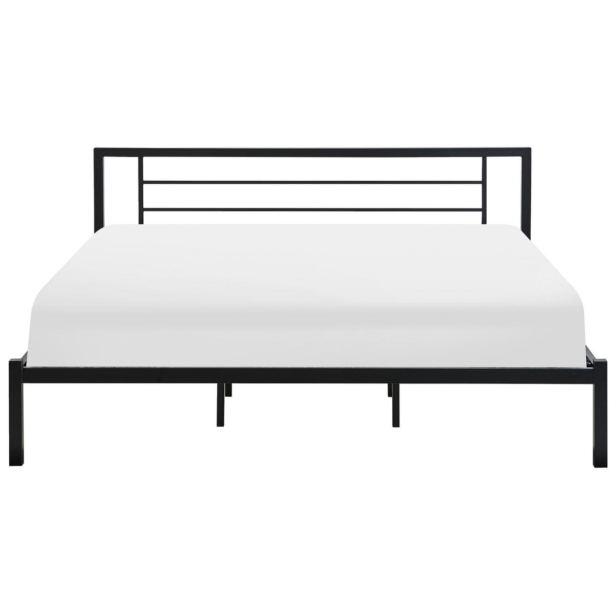 METALLBETT 180/200 cm Schwarz Cusset - Schwarz, Metall (180/200cm) - Beliani