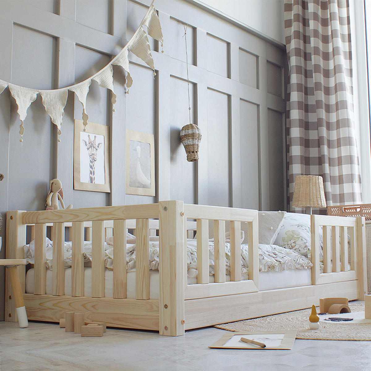 POSTEL 90/190 Agnès Přírodní dřevo - hnědá, dřevo (90/190cm) - Petits-meubles