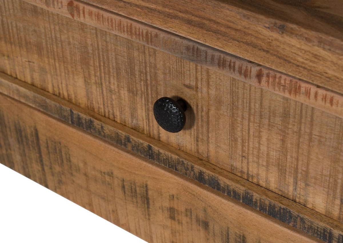 TV-BOARD Akazie 220x40x50 natur versiegelt NATURE OF SPIRIT #244 - Braun, Holz (220/50/40cm) - Massivmoebel24