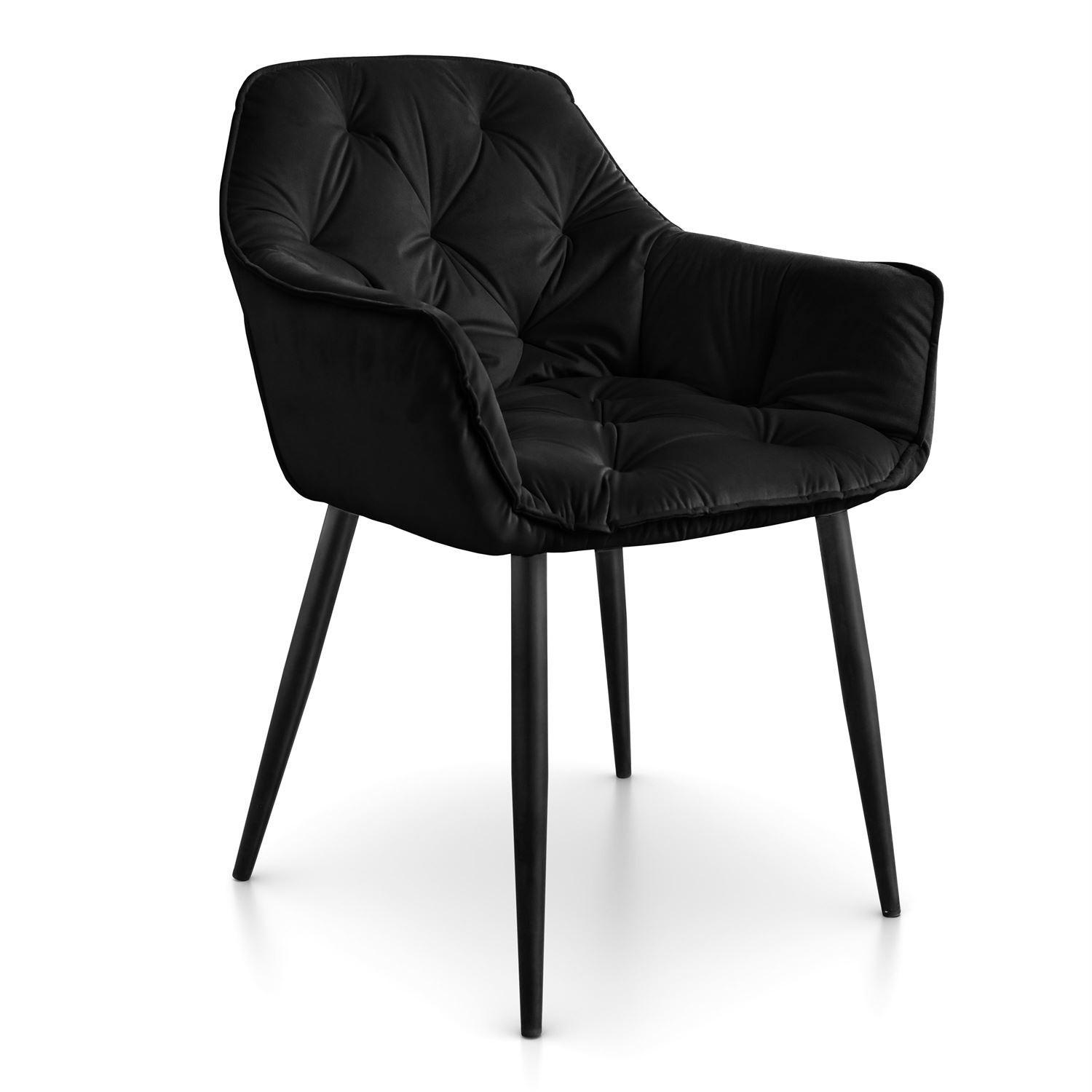 ARMLEHNENSTUHL TOKIO - Schwarz, Textil (60/96/46cm) - Lookway