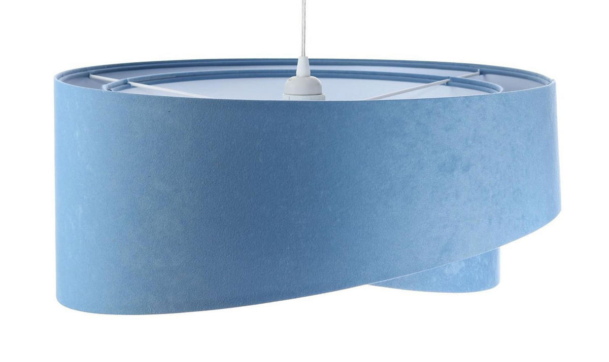 HÄNGELEUCHTE Blau 50/23 cm - Weiß, Kunststoff (50/1.3/23cm) - ONZENO