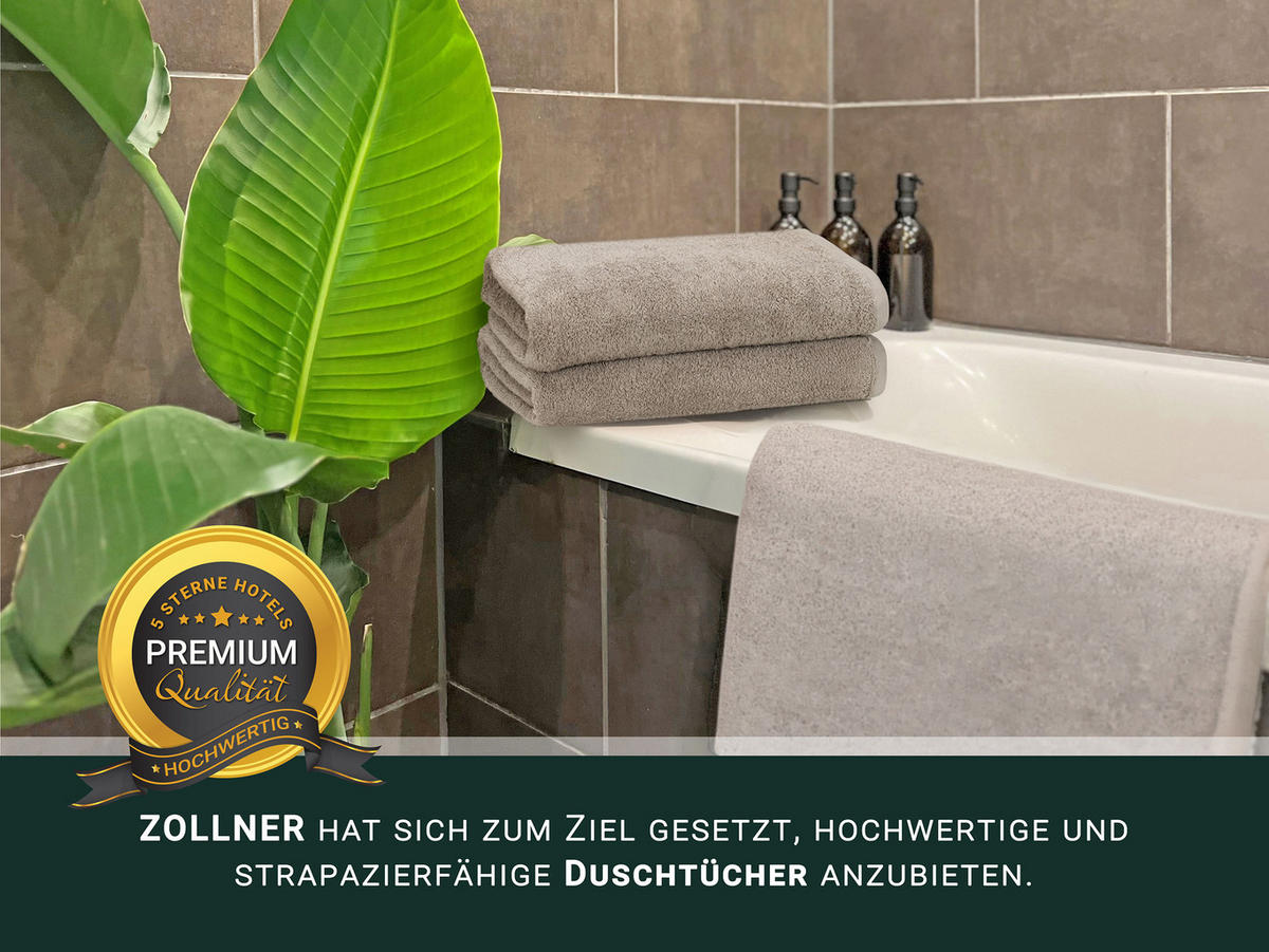 DUSCHTÜCHER, 5er-Set, 70x140 cm, 100% Baumwolle - Fango, Textil (70/140cm) - Zollner
