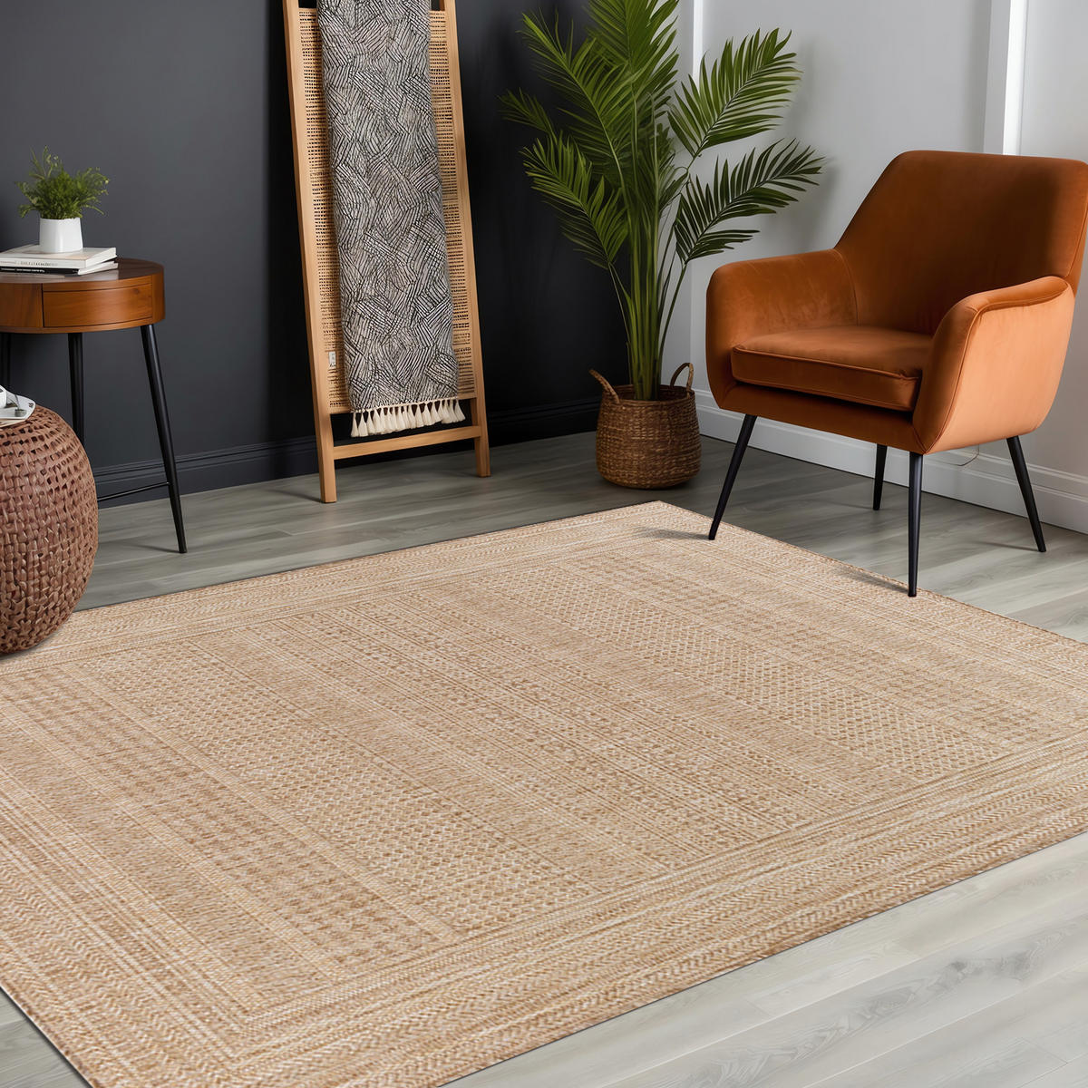 OUTDOORTEPPICH Jute-Optik 200/275 cm Beige - Braun, Kunststoff/Textil (200/275cm) - LIVABLISS
