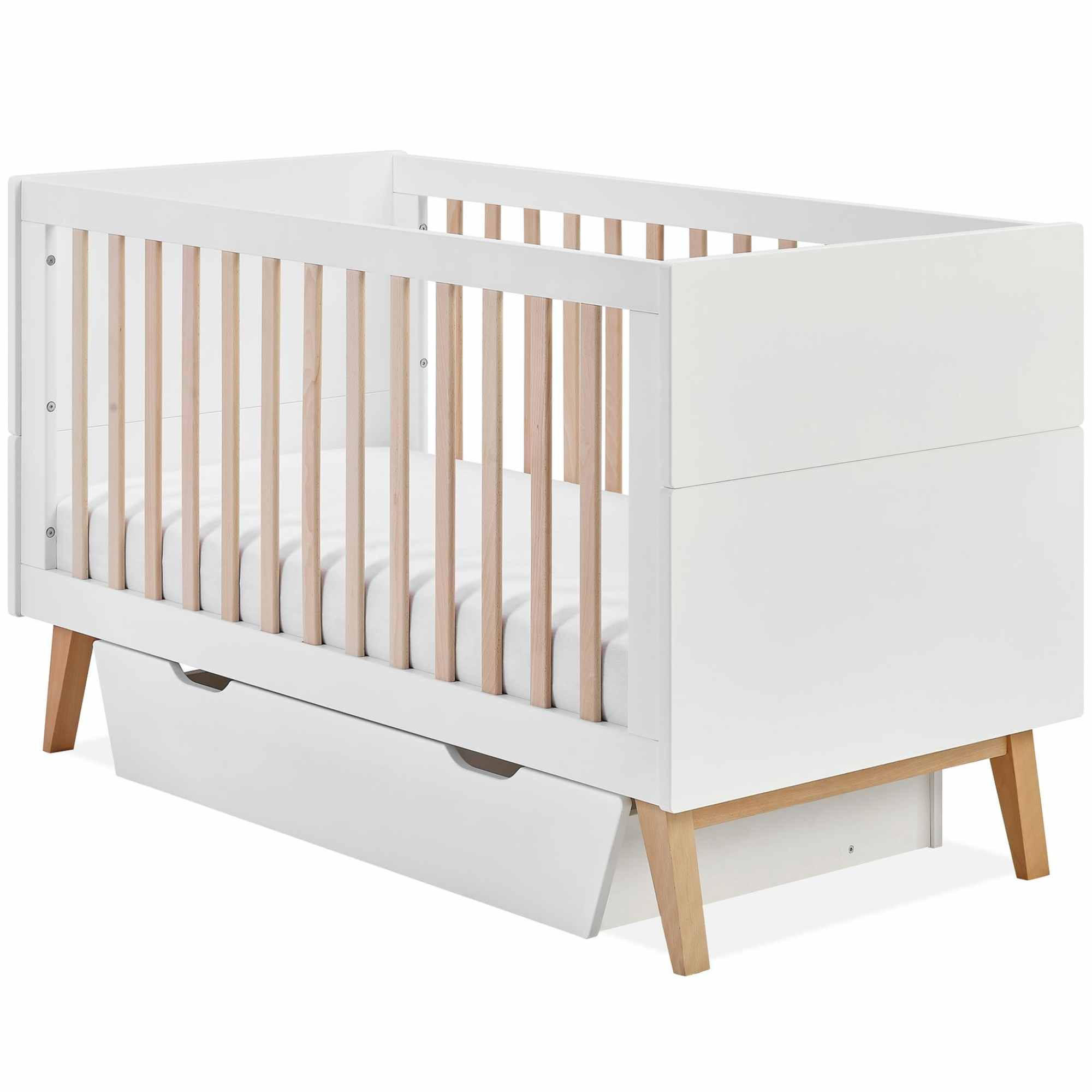 BETTSCHUBKASTEN Dambi - Weiß, Holzwerkstoff (141/21/66cm) - KONSIMO®