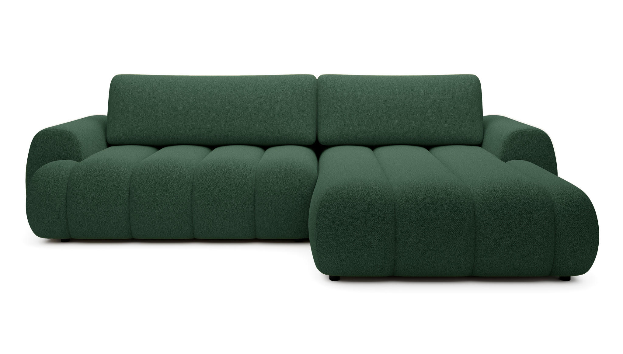 ECKSOFA mit Bettkasten Puro 270 cm, Rechts, Grün - Grün, Holz (168/272cm) - Emporius