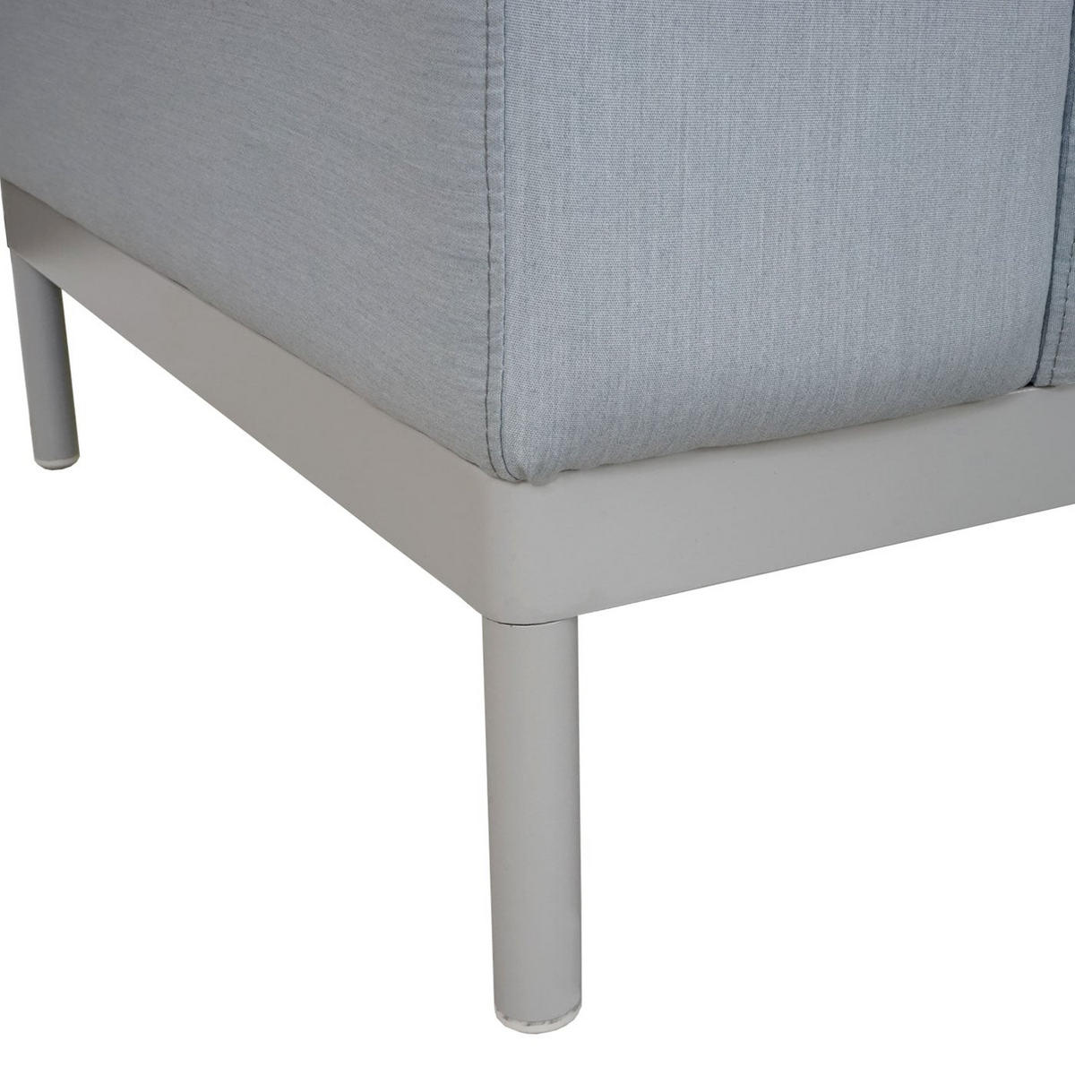 GARTEN-GARNITUR Blau mit Ablage ohne Kissen - Blau, Metall - PROREGAL