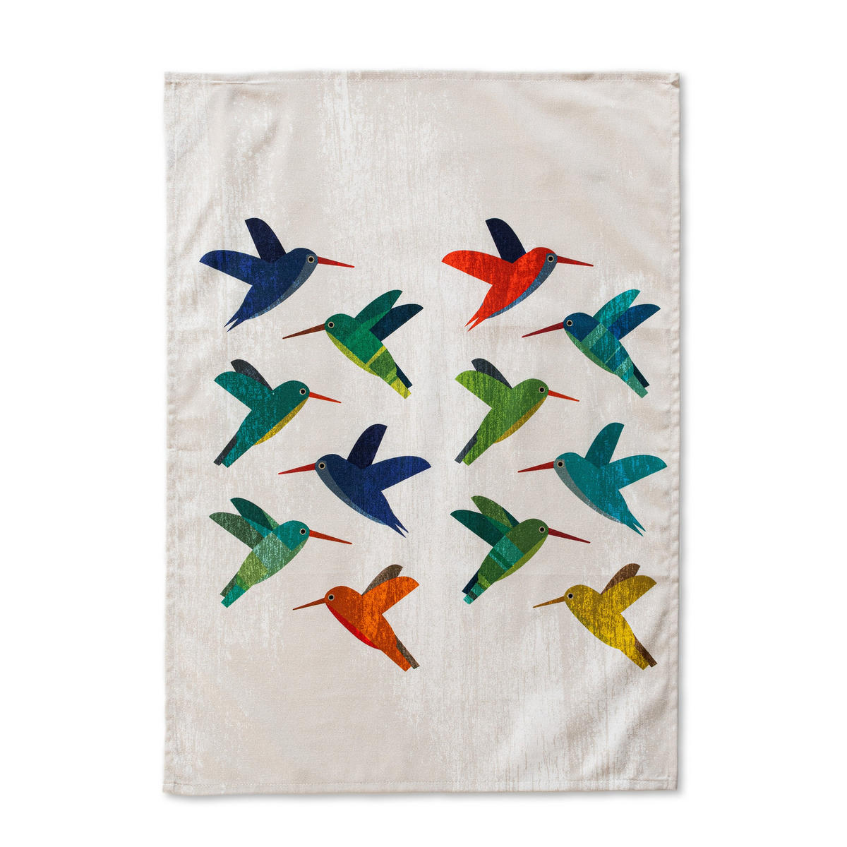 GESCHIRRTUCH (2 tlg) colibri 70x50 cm mehrfarbig - Multicolor, Textil (70/50cm) - Happy Friday