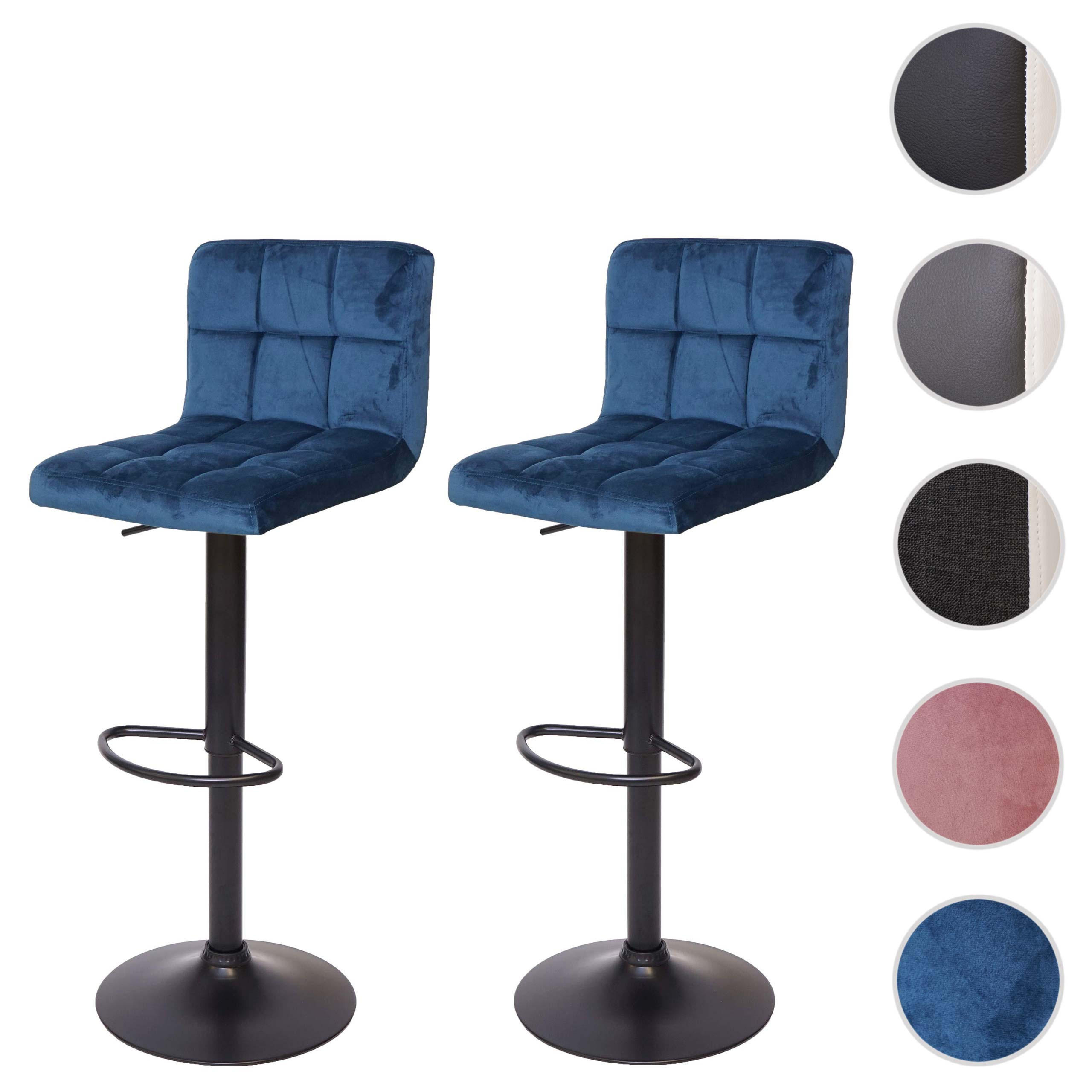 BARHOCKER Petrol 2er-Set - Petrol, Textil (38/107/41cm) - MCW