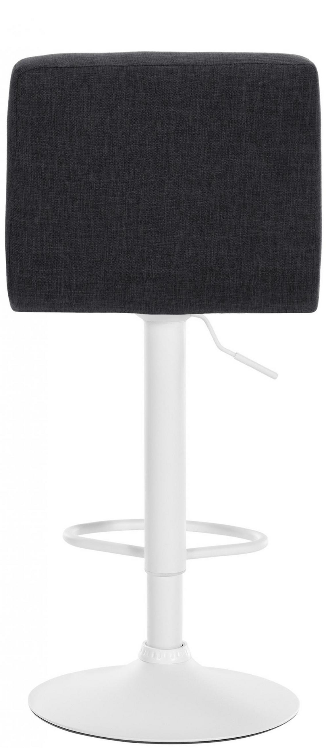 BARHOCKER Stoff dunkelgrau - Dunkelgrau/Weiß, Textil/Metall (46/94/47cm) - CLP