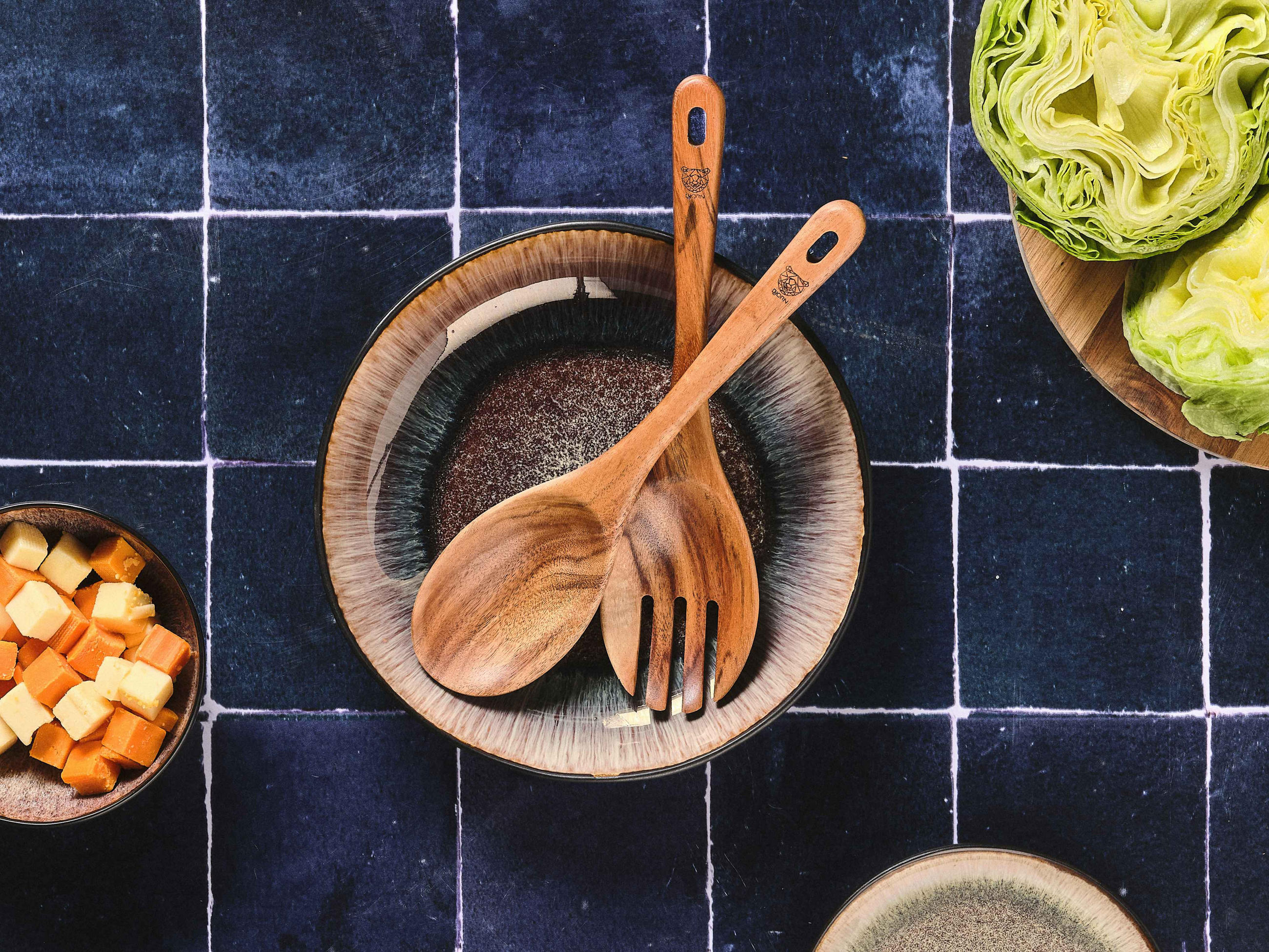 SALATBESTECK aus Akazienholz ESKIL - Braun, Holz (25.8cm) - Björn