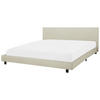POLSTERBETT 180/200cm Beige Albi - Beige, Textil (180/200cm) - Beliani