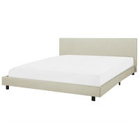 POLSTERBETT 180/200cm Beige Albi - Beige, Textil (180/200cm) - Beliani