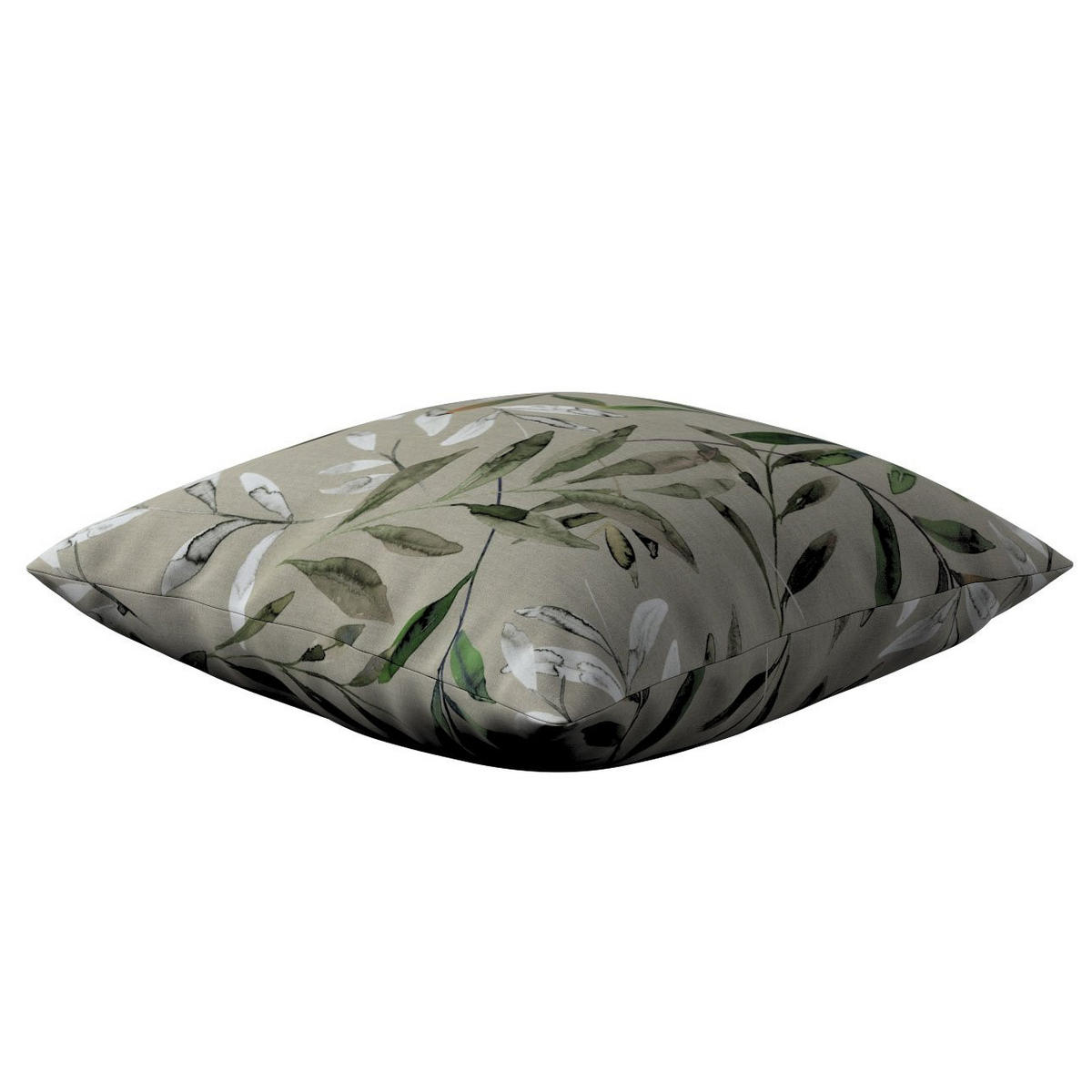KISSENHÜLLE Eden grau und grün, 43x43cm - Grau, Textil (43/43cm) - Dekoria