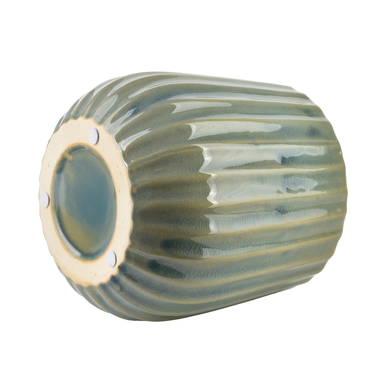 OSLONKA ARINA LIGHT, 14 x 15 x 16,5 cm, keramika - tyrkysová, keramika (17/17/17cm) - Mondex
