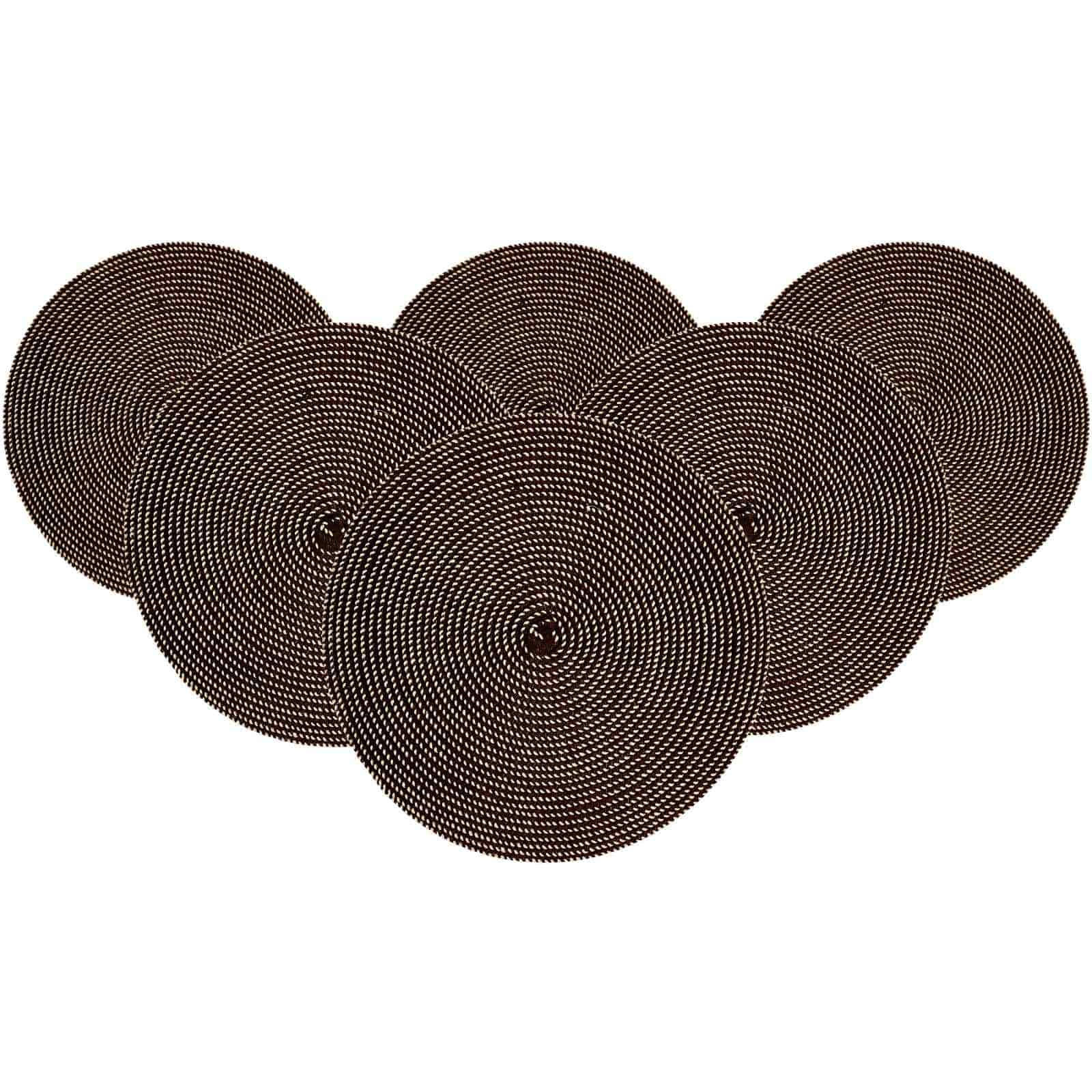 PLATZMATTEN Looma Braun ø 36 cm 6er Set - Braun, Kunststoff (36cm) - Ritzenhoff Breker