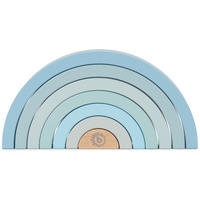 REGENBOGEN aus Holz - ab 12 Monate - Blau, Holz (12.1/24.2cm) - Bieco Spielwaren