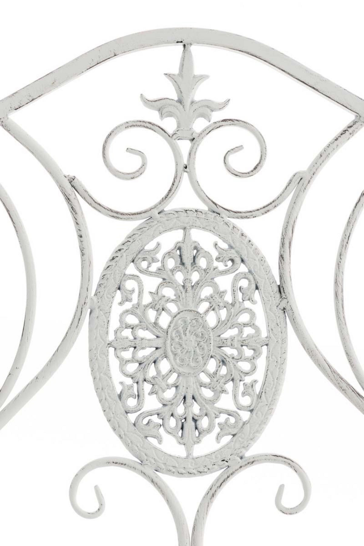 STUHL Pamela antik weiß - Weiß, Metall (62/94/53cm) - TPFGarden