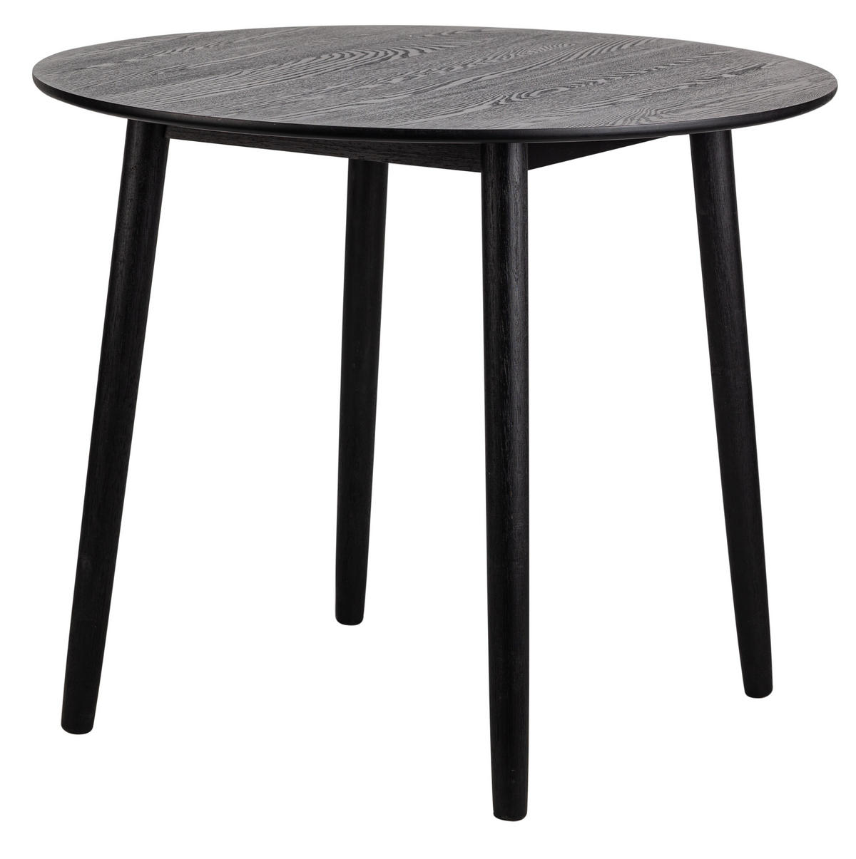 ESSTISCH Rund Schwarz 90 x 90 x 75 (cm) - Schwarz, Holz (90/90/75cm) - Nordlys