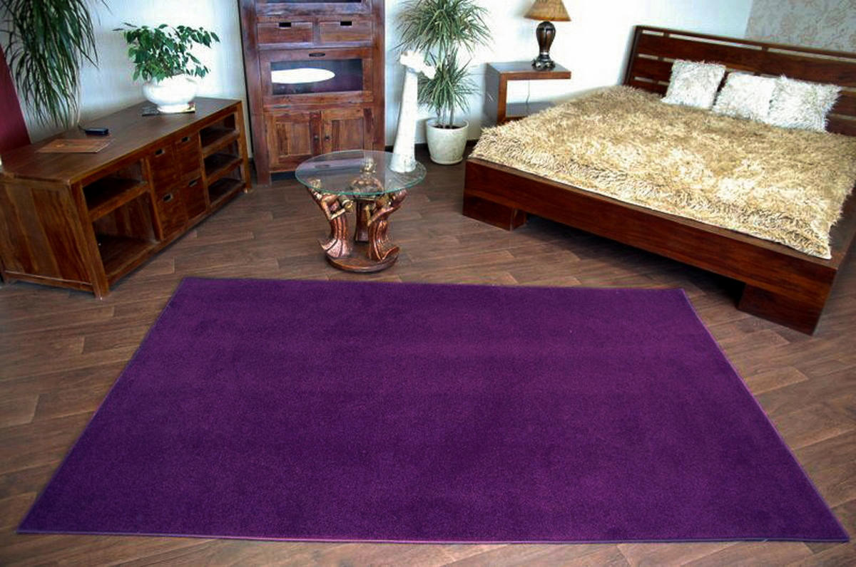 LÄUFERBODEN ETON 100/150 cm - Lila, Textil (100/150cm) - rugsX