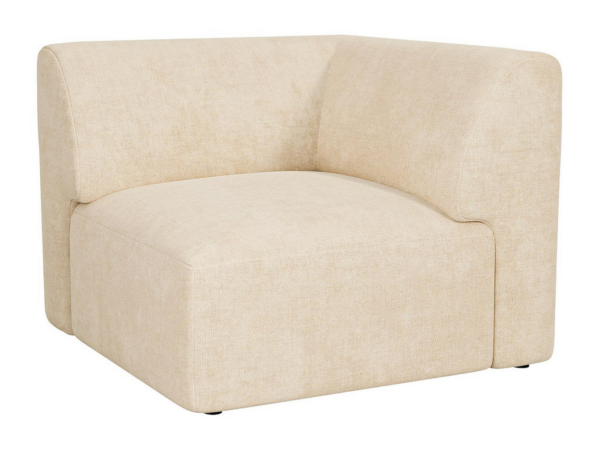 SESSEL mit gerader Rückenlehne - 1 Person - stoff - beige Pogni - Beige, Textil (97/73/97cm) - Vente-Unique