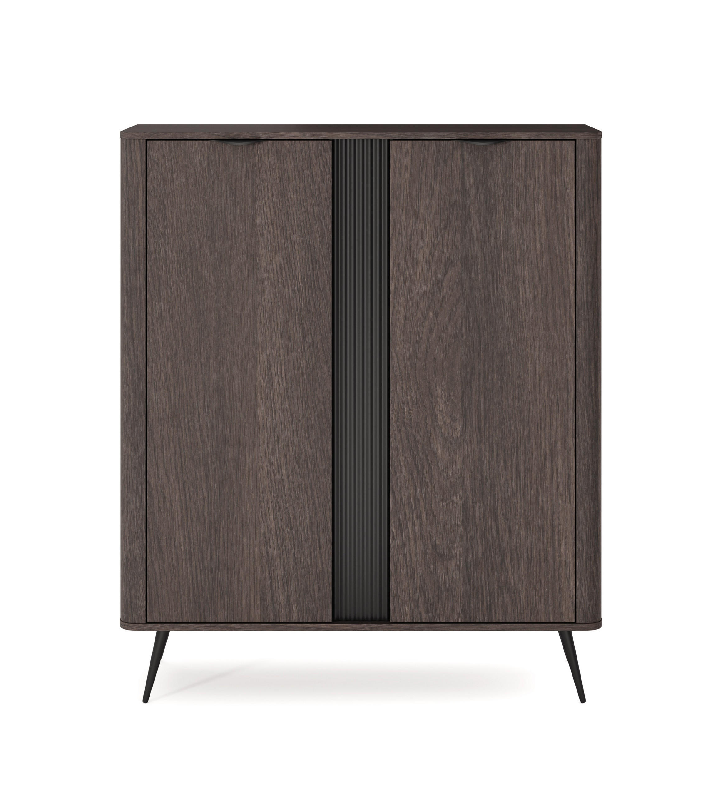 SIDEBOARD NOBILE 113,2x38x134 cm mit 2 Türen Eichefarben - Braun, Holzwerkstoff (113.2/134/38cm) - MASSENO