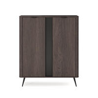 SIDEBOARD NOBILE 113,2x38x134 cm mit 2 Türen Eichefarben - Braun, Holzwerkstoff (113.2/134/38cm) - MASSENO