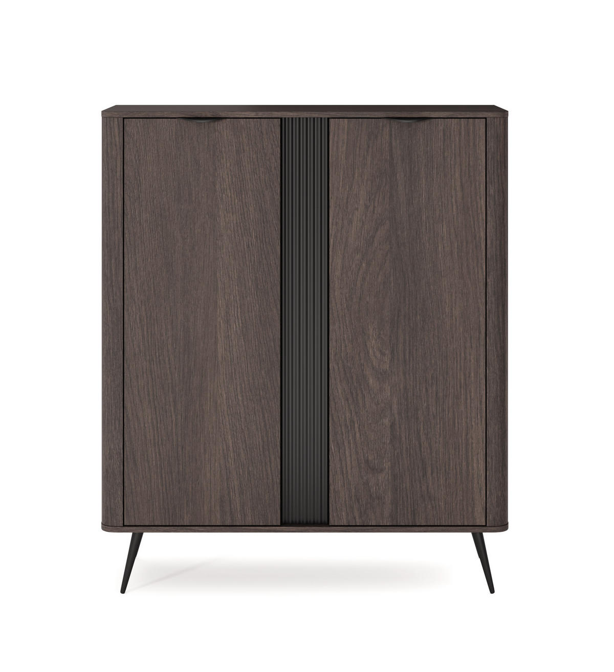 SIDEBOARD NOBILE 113,2x38x134 cm mit 2 Türen Eichefarben - Braun, Holzwerkstoff (113.2/134/38cm) - MASSENO