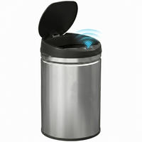 MÜLLEIMER 30L 32/30,5/51 cm Edelstahl Silber Soft-Close Küche - Silberfarben, Metall (30.5/51/32cm) - Rolipo