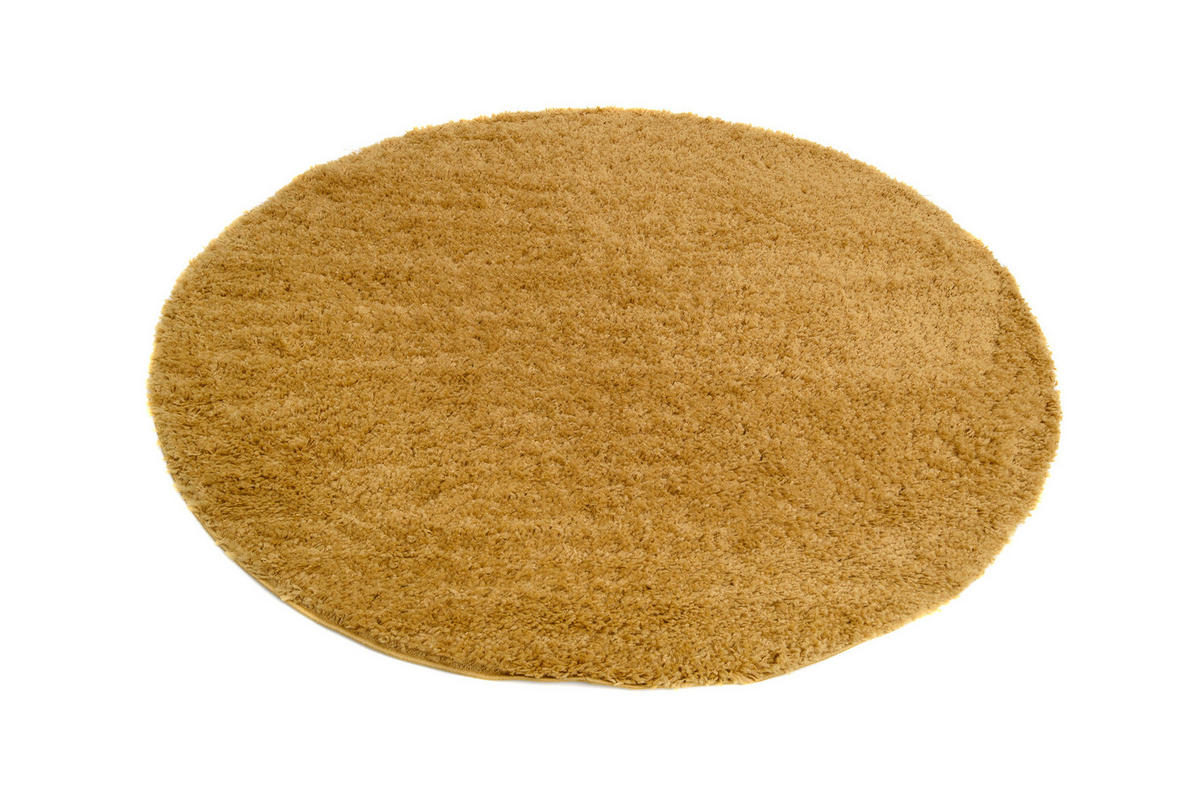 TEPPICH ESSENCE ROUND Gelb 240/240 cm - Gelb, Textil (240/240cm) - Tapiso