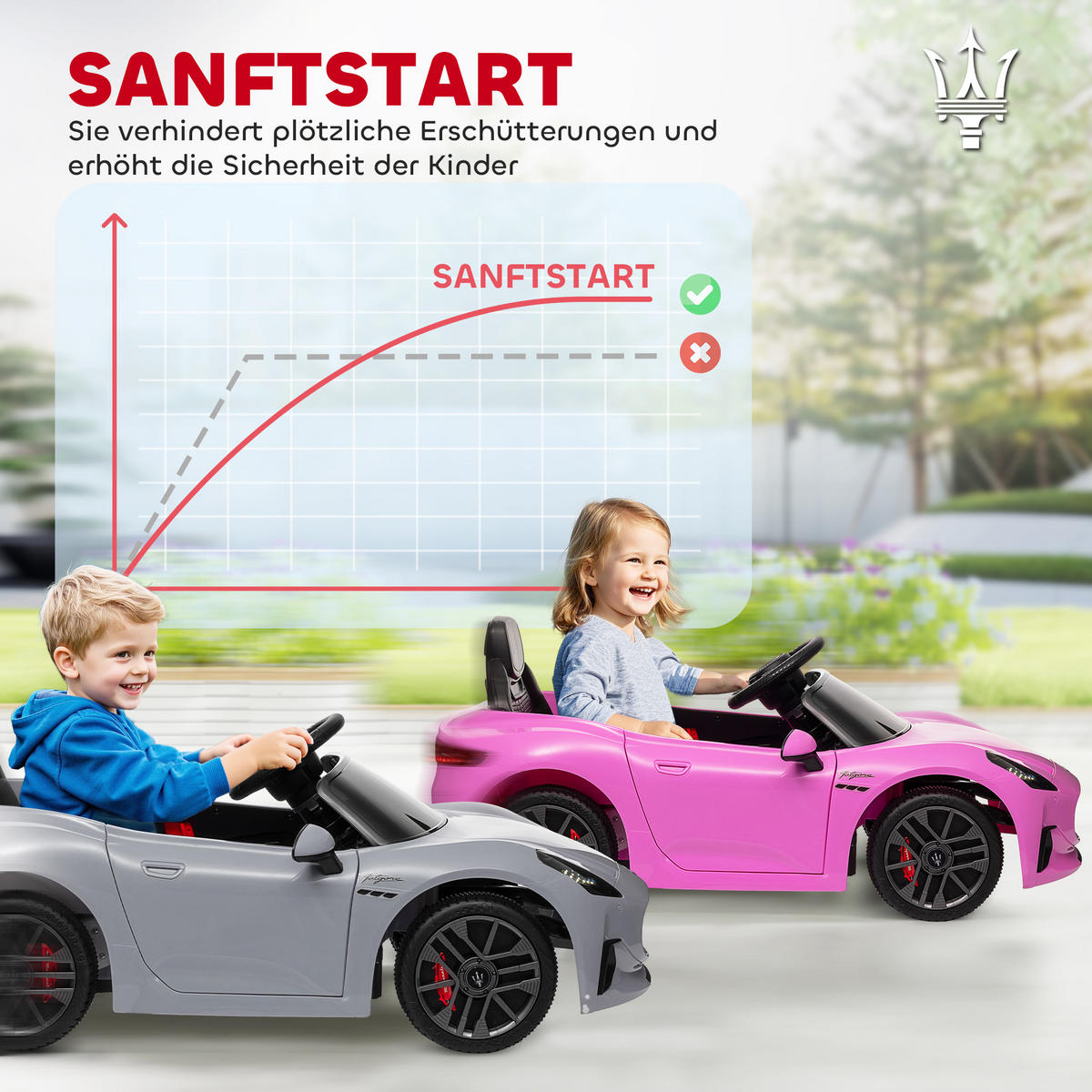 FAHRZEUGE zum Draufsitzen Grau 98.0/59.0/43.0cm - Grau, Kunststoff (98/59/43cm)