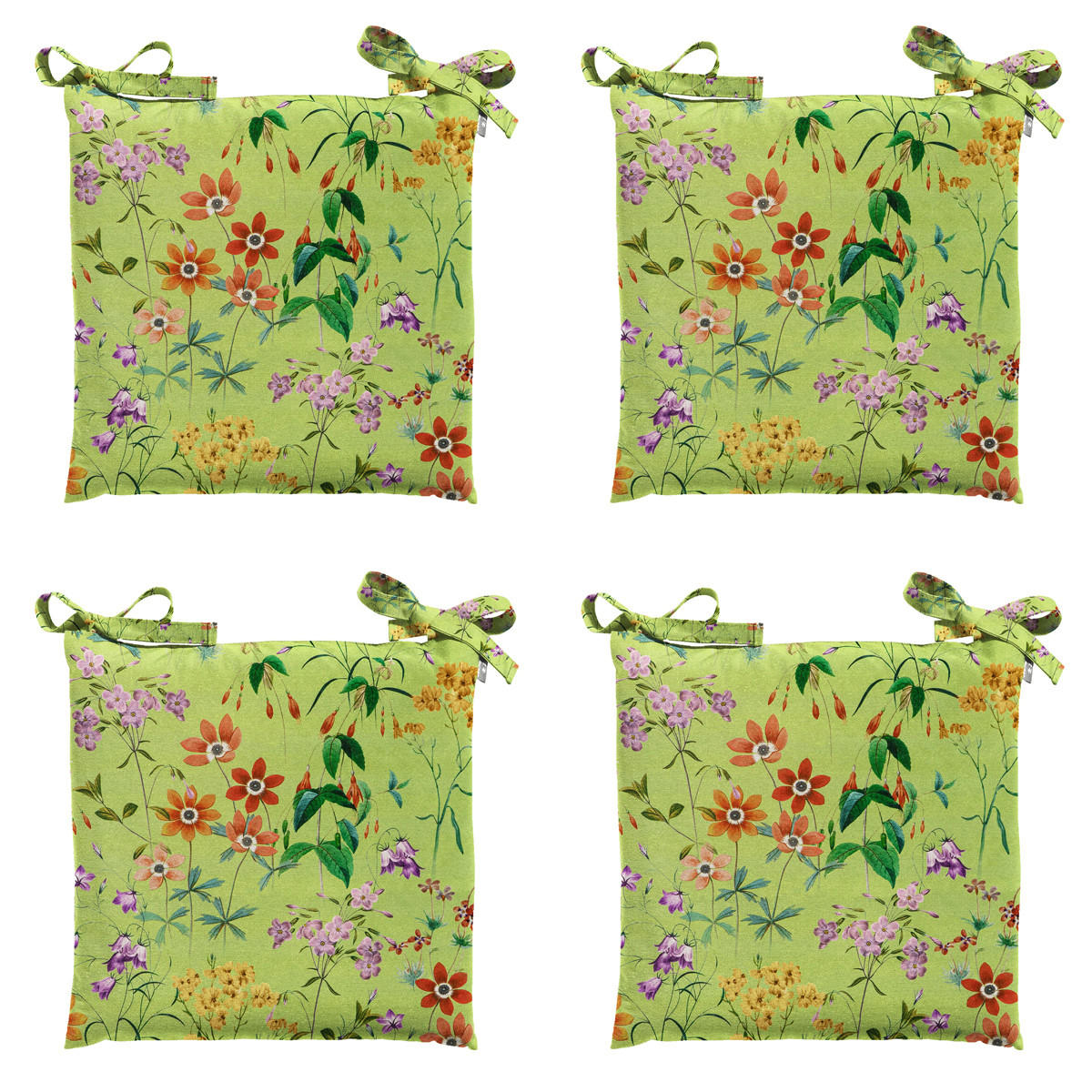 SITZKISSEN Milly 46/46 cm 4er-Set - Grün, Textil (46/8/46cm) - Madison