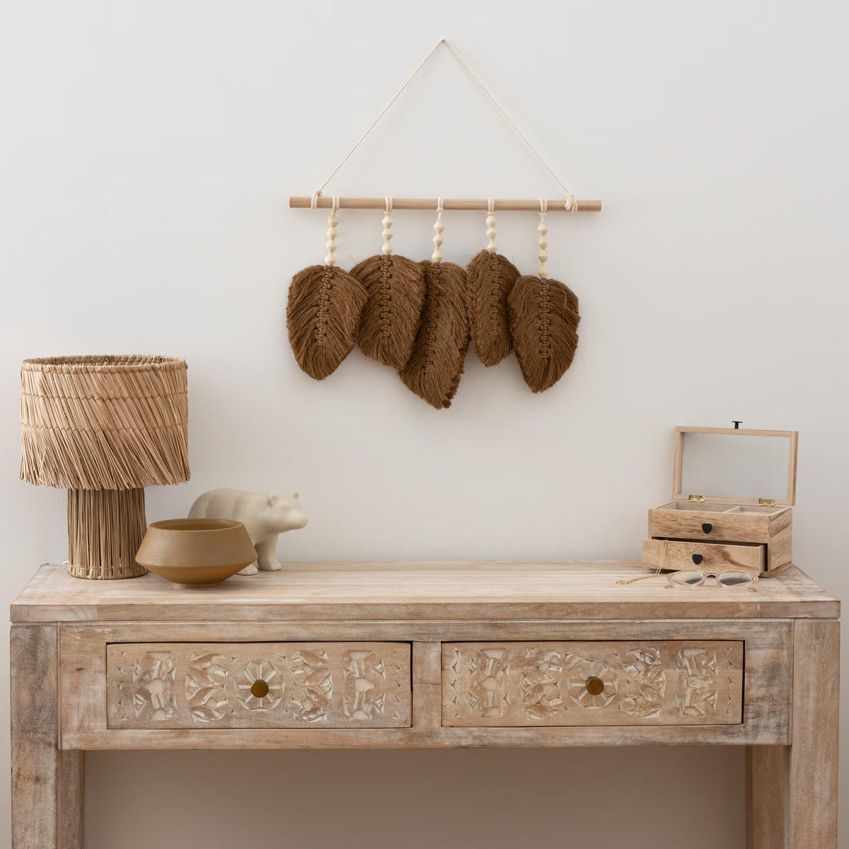 WANDDEKORATION Boho Odina 58 cm - Braun, Textil (58/58/58cm) - Atmosphera Createur d´interieur